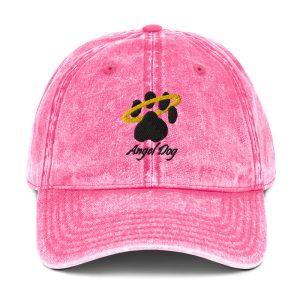 Vintage Cotton Twill Cap - Angel Dog