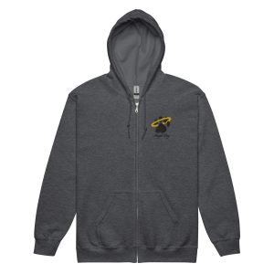 Unisex heavy blend zip hoodie - Angel Dog